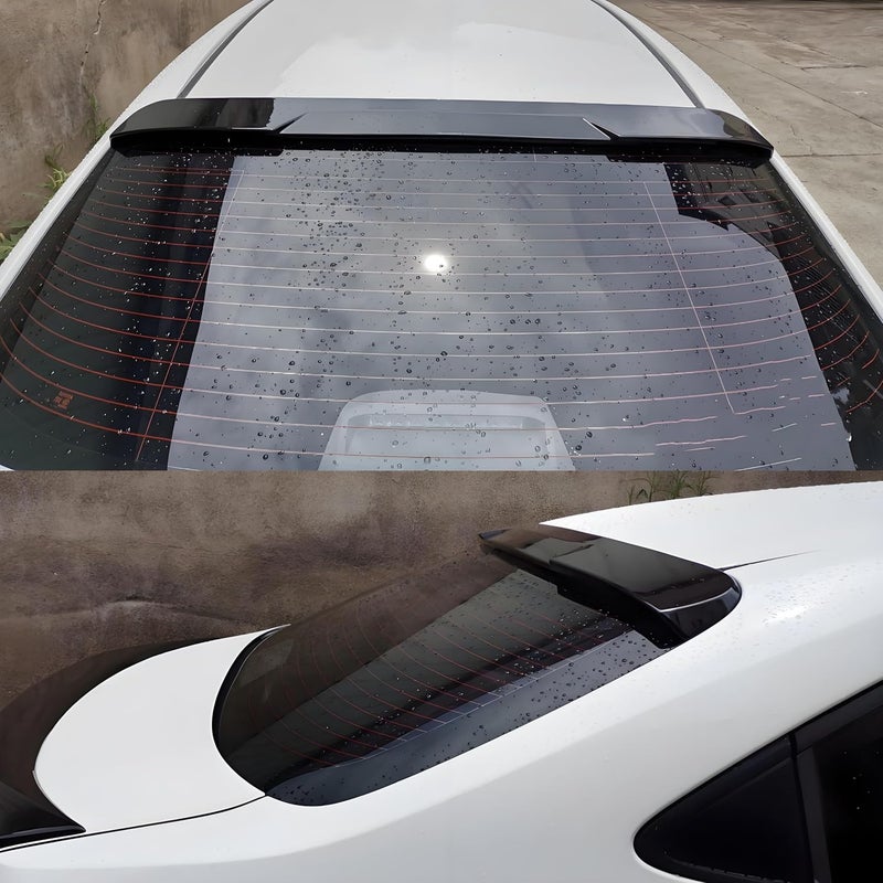 NeespoC Rear Window Roof Spoiler Visor Wing Compatible with Toyota Corolla Sedan L/LE/SE/XLE/XSE 2020 2021 2022 2023 2024 2025 Top Wing Lip Accessories (Glossy Black) - Image 5